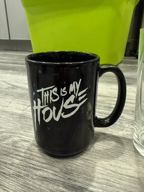 WWE Black Mug with White "This Is My House" Graphic
